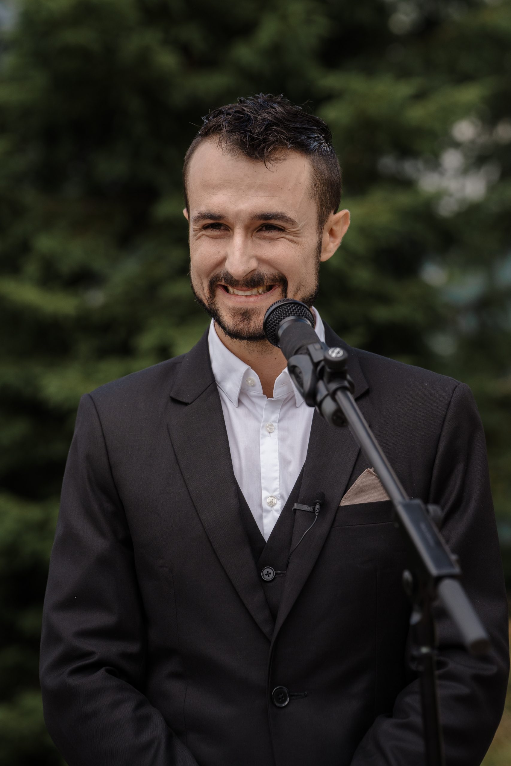 Alex als freier Redner bei einer Trauung im Salzburger Land
